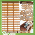 Hand-operated outdoor folding bamboo blinds